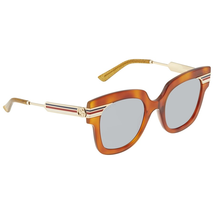 Gucci Gucci Blue Grey Cat Eye Ladies Sunglasses GG0281S 003 50 GG0281S 003 50
