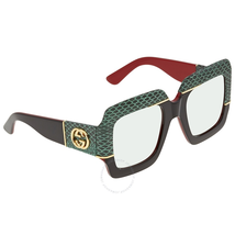 Gucci Gucci Green Gradient Square Ladies Sunglasses GG0484S 003 54 GG0484S 003 54
