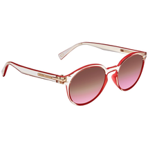 Marc Jacobs Marc Jacobs Brown Pink Gradient Round Unisex Sunglasses MARC224S06OC52 MARC224S06OC52