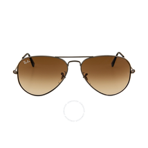 Ray Ban Ray-Ban Aviator Gunmetal Frame Brown Non-Polarized Crystal Lens 58mm Men's Sunglasses RB3025 004/51 58-14 RB3025 004/51 58-14