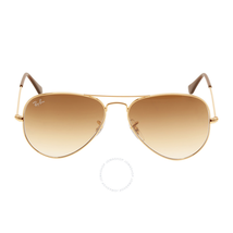 Ray Ban Original Aviator Light Brown Gradient Sunglasses RB3025 001/51 55 RB3025 001/51 55