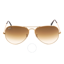Ray Ban Original Aviator Brown Gradient Sunglasses RB3025 001/51 62-14 RB3025 001/51 62-14