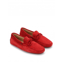 Tod's Men's Dark Orange Red Suede Moccasins XXM0GW05470RE0R007
