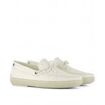 Tod's Men's  Grained Leather Loafers in White XXM0YT00050NLKB001