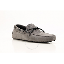 Tod's Men's Grey Nubuck Gommino Driving Shoes XXM0GW05473VEK9987