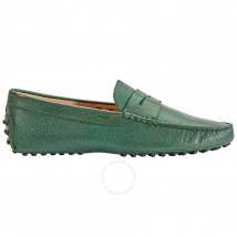 Tod's Men's Light English Green Gommini Moccassin Driver Shoes XXM0EO00010BUKV808