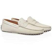Tod's Men's Gommini Moccassin Driver Shoes Dark Ice XXM0EO00010BUKB217