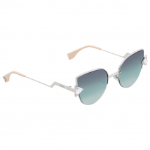 Fendi Rainbow Mauve, Green and Transparent Gradient Cat Eye Ladies Sunglasses FF 0242/S VGV/QC 52