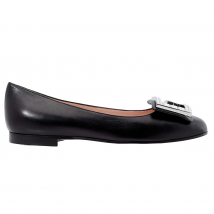 Gucci Madelyn Leather Ballet flat with Crystal G 551434 C9D00 1000