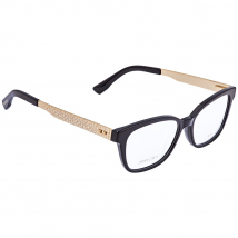 Jimmy Choo Ladies Black, Gold-tone Square Eyeglass Frames JC160-0QFE-51