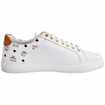 MCM Ladies M Logo Combi Lt Sneakers MEX9S2I03WT