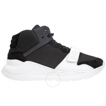 Burberry Men's Suede and Neoprene High-top Sneakers 4078560