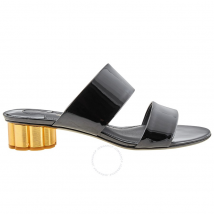 Salvatore Ferragamo Ladies Two-banded Flower Heel Sandal 01M660 671048