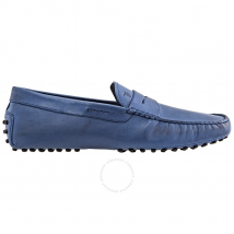 Tod's Men's Dark Jeans Gommini Moccassin Driver Shoes XXM0EO00010D90U212