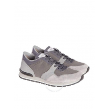 Tod's Men's  Leather Sneakers in Fog/Tar/Cement XXM0XH0Q803FZL89JY