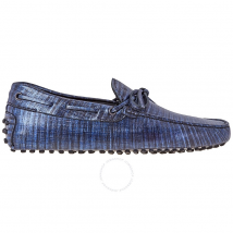 Tod's Men's Stone Washed Leather Moccasins XXM0GW05470CTVU216