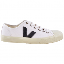 Veja Ladies Lace-up Low Top Sneakers WTM010005 WHITE BLACK