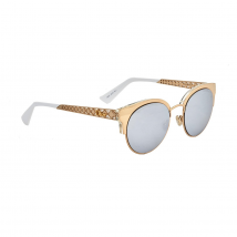 Dior ama Mini Sup Silver Mirror Cat Eye Ladies Sunglasses DIORAMAMINI J5G/DC 50