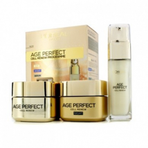 L'Oreal L'Oreal Age Perfect Cell Renew Programme Night Cream 50ml + Day Cream SPF 15 50ml + Serum 30ml, 3pcs 3061376210612