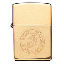 Bật Lửa Solid Brass Marine Corps Zippo Lighter