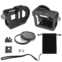 Luxebell C400 Aluminium Alloy Skeleton Thick Solid Protective Case Shell with 52mm Uv Filter for Gopro Hero 5 Camera - Wide Angle Mode Have No Vignetting