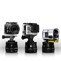 Motorized Panning Head Gopro Action Cam Timelapse Variable Speeds and Built-in Rechargeable Battery Blackbolt O-bolt 360 Degree Rotator