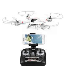 DBPOWER MJX X400W FPV Drone with Wifi Camera Live Video Headless Mode 2.4GHz 4 Chanel 6 Axis Gyro RTF RC Quadcopter, Compatible with 3D VR Headset