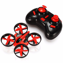 EACHINE E010 Mini UFO Quadcopter Drone 2.4G 4CH 6 Axis Headless Mode Remote Control Nano Quadcopter RTF Mode 2 (Red) …