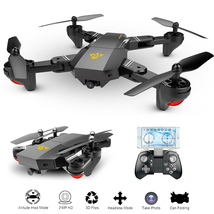 OKPOW 2MP 120° Wide Angle Selfie Drones 2.4G Foldable RC Quadcopter Wifi FPV Drone Altitude Hold 3D Flips Rolls 6-Axis Gyro Gravity Sensor RTF RC Drones