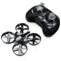 REALACC H36 Mini Quadcopter Drone 2.4G 4CH 6 Axis Headless Mode Remote Control UFO Nano Quadcopter RC Toy RTF Mode 2 (Grey)
