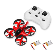 GoolRC T36 Mini RC Quadcopter Drone 2.4G 4 Channel 6 Axis With 3D Flip Headless Mode One Key Return Nano Copters RTF Mode 2 With Bonus Battery(Red)