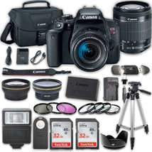 Canon EOS T7i DSLR Camera with 18-55mm IS STM Lens + 2 x 32GB Card + Accessory Kit