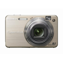 Sony Cybershot DSCW150/G 8.1MP Digital Camera with 5x Optical Zoom with Super Steady Shot (Gold)