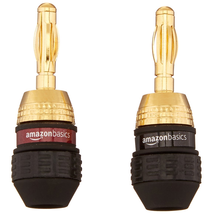 AmazonBasics Banana Plugs -  Deadbolt Type, 6 pairs