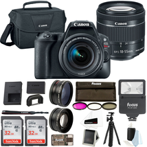 Canon EOS Rebel SL2 SLR Camera Lens & Accessory Bundle (Deluxe Bundle)