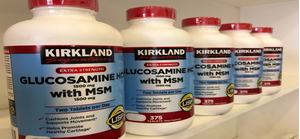 Glucosamine HCL 1500mg Kirkland With MSM 1500mg Hộp 375 Viên, Nắp đỏ