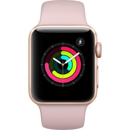 Apple Watch Series 3 - GPS - Gold Aluminum Case with Pink Sand Sport Band - 42mm