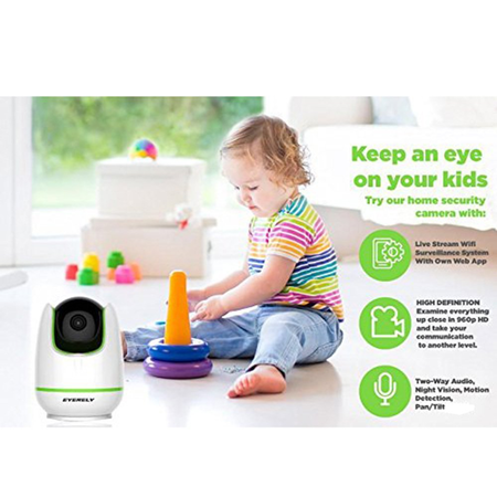 PowerLead Caue PC25 960P HD Stream Wifi IP Camera Surveillance System With Own Web App Home Security Baby Monitor