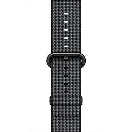 Apple Watch Series 2, 42mm Space Gray Aluminum Case with Black Woven Nylon Band