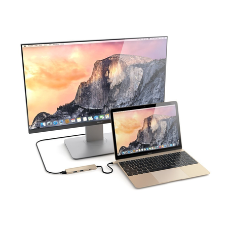 USB C Hub ANNBOS A030EH8 Multiport Adapter Aluminum 4-Port