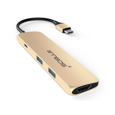 USB C Hub ANNBOS A030EH8 Multiport Adapter Aluminum 4-Port