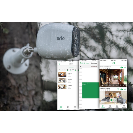 Arlo Pro by NETGEAR Security System with Siren – 3 Rechargeable Wire-Free HD Cameras with Audio, Indoor/Outdoor, Night Vision (VMS4330)