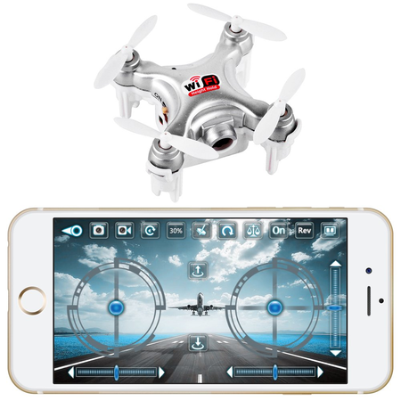 FPV Drone with Camera CX 10WD Mini Drone, Dayan Anser Nano Drone Altitude Hold Drones for Kids, Aerial Quadcopter One Key Take Off Landing, Grey