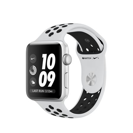 Đồng hồ Apple Watch Nike+ GPS Series 3, 38mm Silver Aluminum Case with Pure Platinum/Black Nike Sport Band