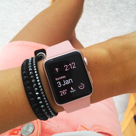 Apple Watch Series 3 - GPS - Gold Aluminum Case with Pink Sand Sport Band - 42mm