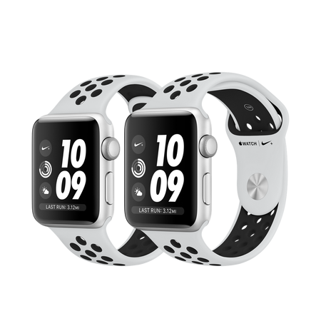 Đồng hồ Apple Watch Nike+ GPS Series 3, 38mm Silver Aluminum Case with Pure Platinum/Black Nike Sport Band