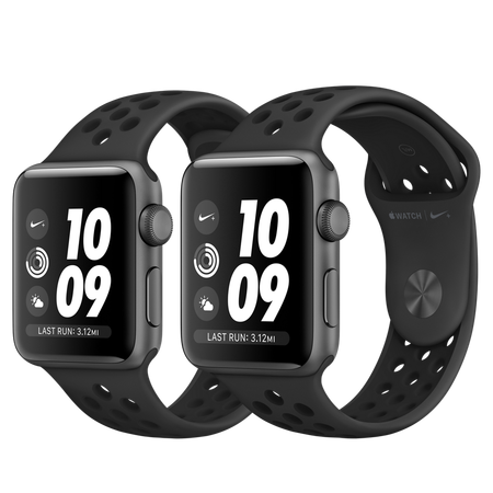 Đồng hồ Apple Watch Nike+ GPS Series 3, 38mm Space Gray Aluminum Case with Anthracite/Black Nike Sport Band - Gray