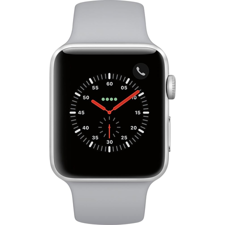 Apple Watch Series 3 - GPS - Silver Aluminum Case with Fog Sport Band - 42mm