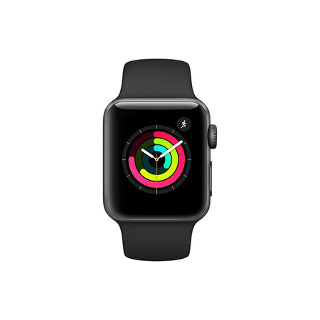 Apple Watch Series 3 - GPS - Space Gray Aluminum Case with Black Sport Band - 42mm