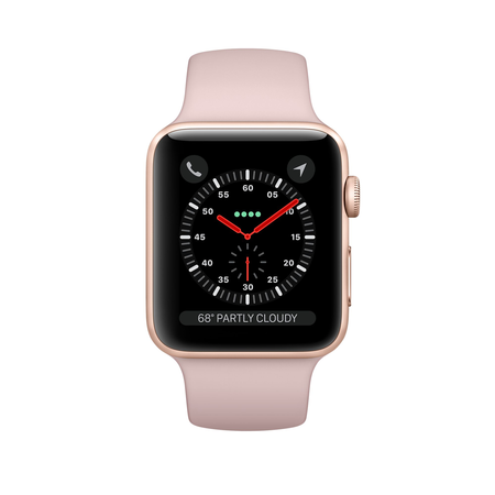 Đồng hồ Apple Watch Series 3 GPS 42mm, Gold Aluminum Case with Pink Sand Sport Band